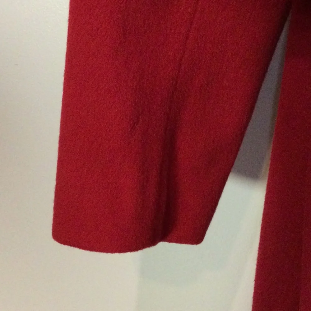 MDP 🍒 Red Wool Dress Coat - Picture 11 of 16